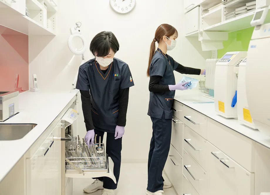 滅菌作業の様子