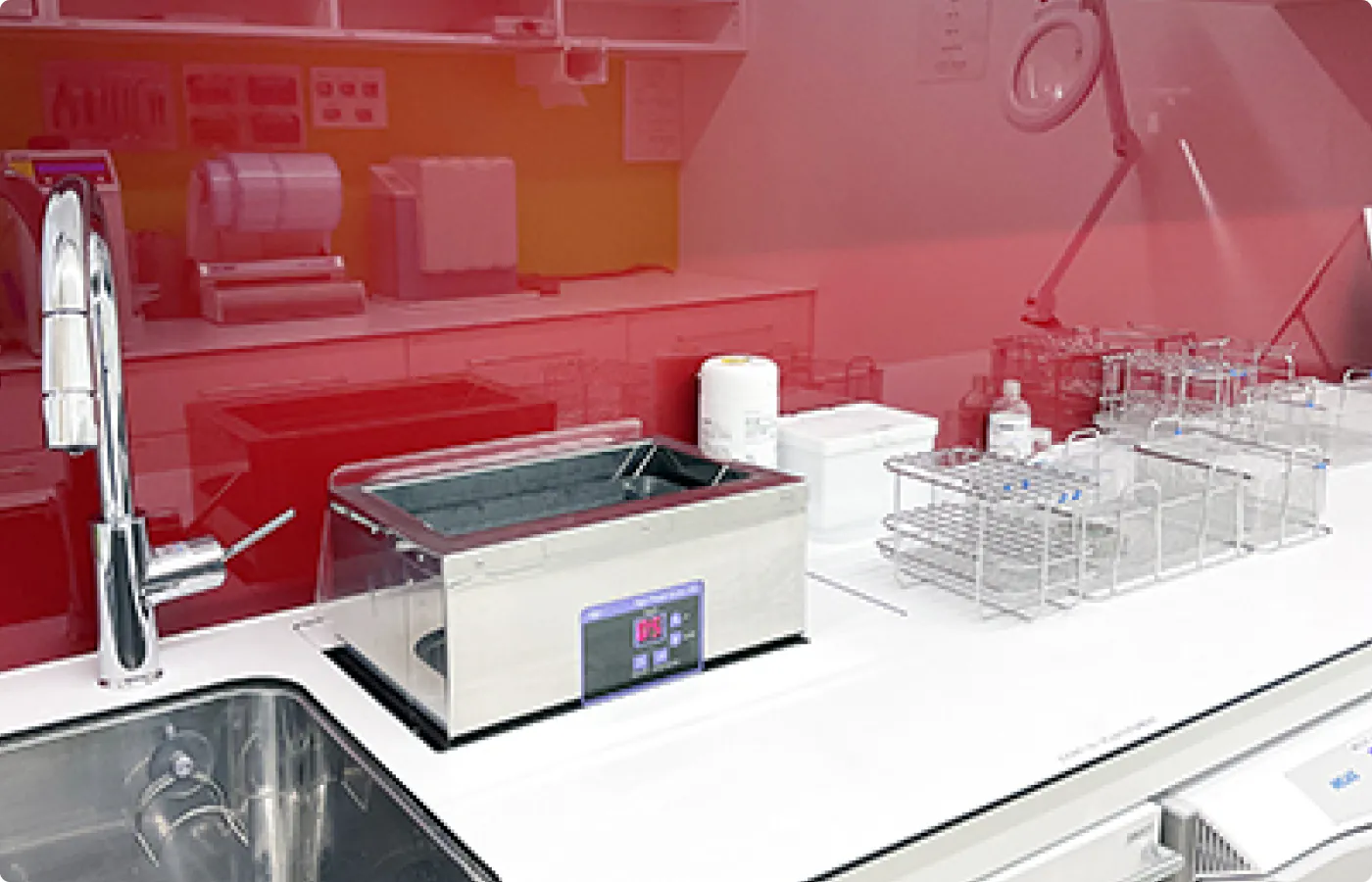 ゾーニング　赤→不潔域